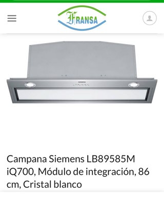 Campana Integrable Siemens com daño estetico