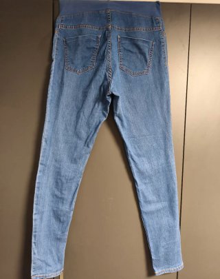Pantalones de embarazo verde y azul