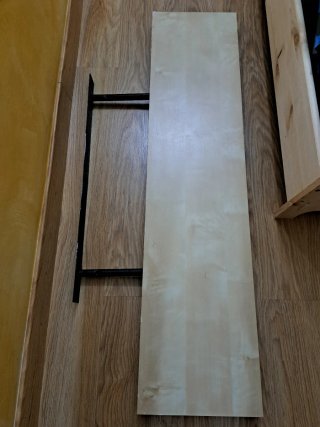 Estantería de pared madera y metal