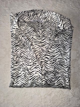 Blusa Estampado Cebra Zara