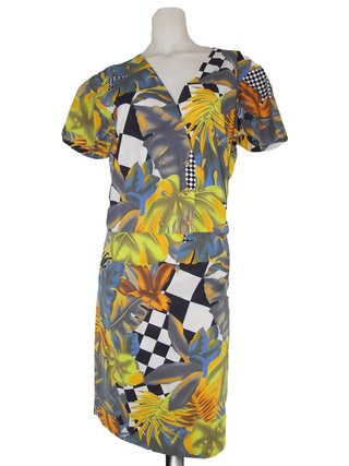 Gonna blusa donna vintage anni 80 sartoriale