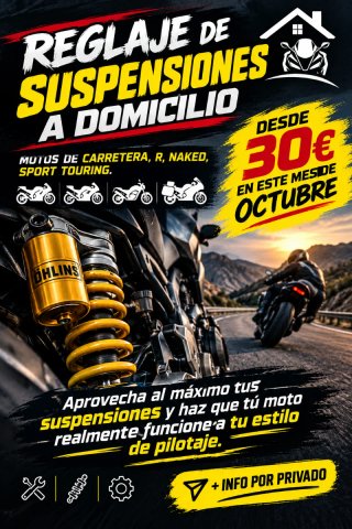 Suspensiónes moto a domicilio