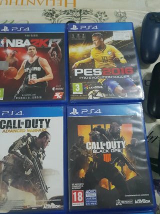 Lote juegos y mandos ps4