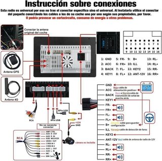 Radio Coche Android 2/32 Pantalla 10.6 NUEVA