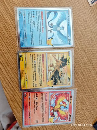 Cartas Pokémon Aves Legendarias 30 Aniversario