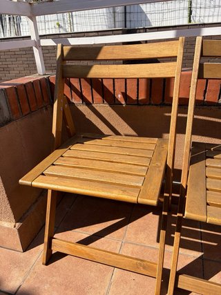 2 Sillas de Terraza de Madera