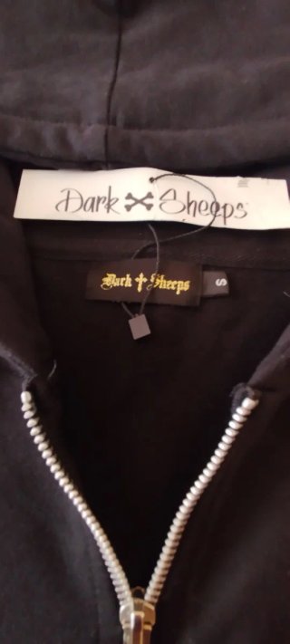 Vestido Sudadera Negra con Capucha dark sheeps