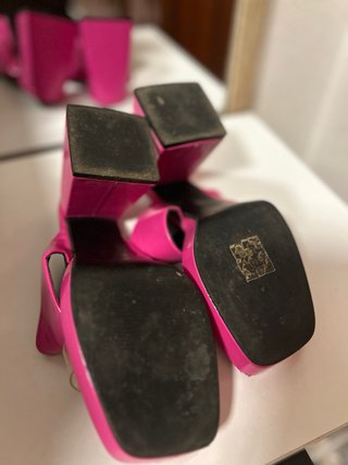 Sandalias de Tacón Jefin Rosa