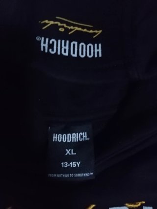 Chándal Hoodrich Negro Talla XL 13 a 15 años.