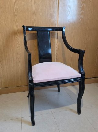 Sillón Estilo Clásico Negro