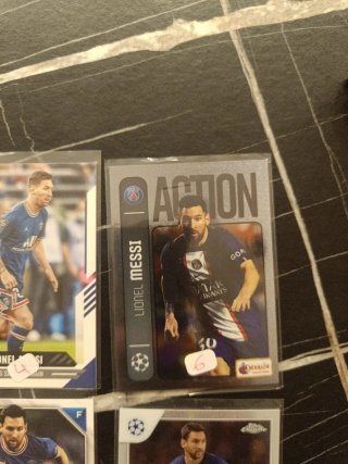 Lote de 5 Cromos de Leo Messi en el PSG