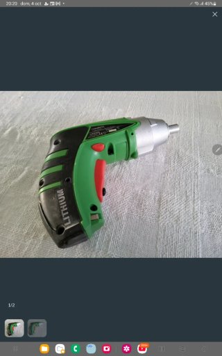 Atornillador eléctrico a reparar.