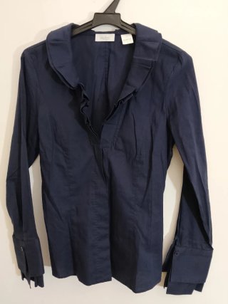 Blusa Van Laack Azul Talla XS