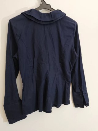 Blusa Van Laack Azul Talla XS