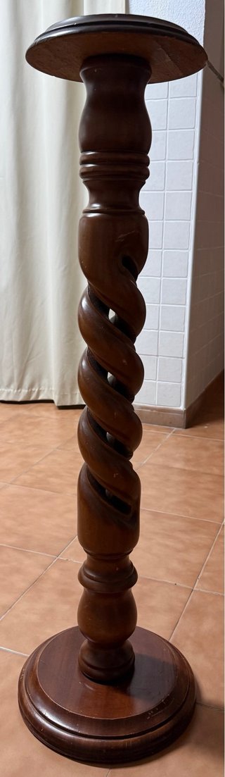 ¡OFERTA! Columna Pedestal de Madera 1m alto