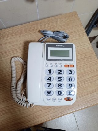 Teléfono Fijo N-INC con Teclas Grandes