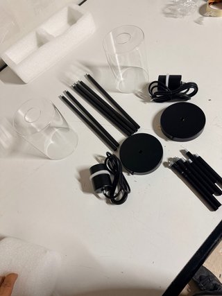 2 Lámparas Colgantes Negras para Cocina