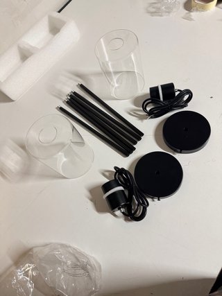 2 Lámparas Colgantes Negras para Cocina