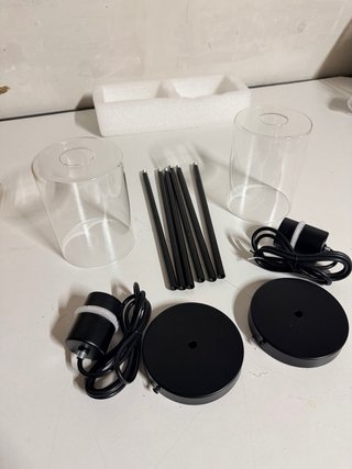 2 Lámparas Colgantes Negras para Cocina