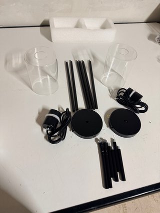 2 Lámparas Colgantes Negras para Cocina