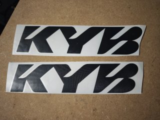 2 Pegatinas Kayaba Suspensiones 20 cm