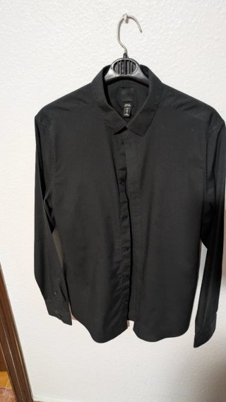Camisa H&M Negra Talla M