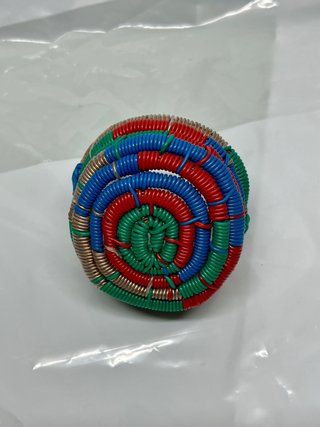 Cestino vintage fatto a mano in rame anni 80/90
