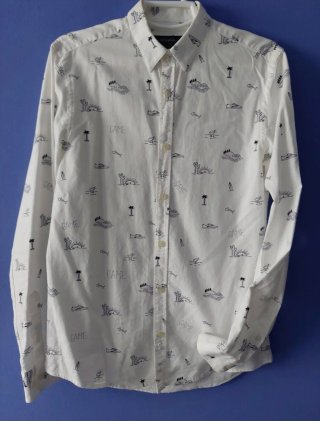 Camisa Pull&Bear Estampada Talla S