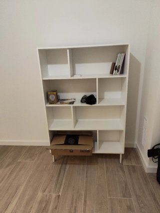 Estantería Blanca Asimétrica