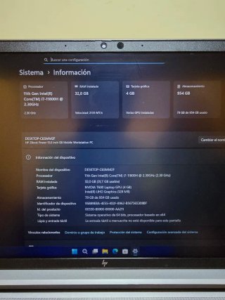 HP ZBOOK I7 1TB NVME 32GB RAM NVIDIA T600 4GB FHD