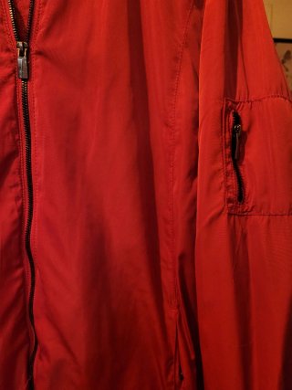 Chaqueta Bomber Zara Roja Hombre