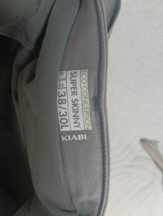 Pantalones premamá grises y color vaquero oscuro