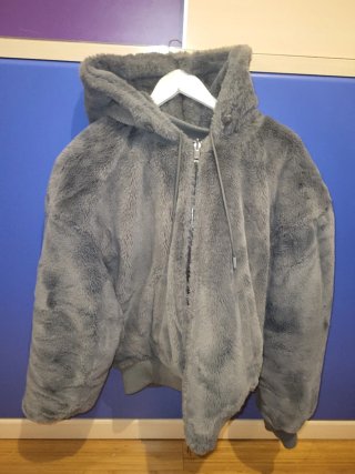 Chaqueta reversible gris Talla L