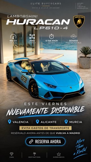 ALQUILER Lamborghini Huracán LP610-4