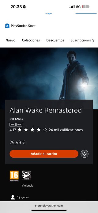 Alan Wake Remastered (PS5)