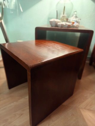 Mesas auxiliares de madera Teca