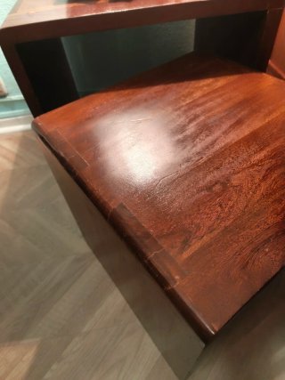 Mesas auxiliares de madera Teca