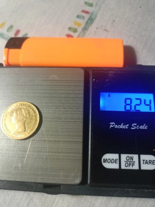 Moneda Isabel II 1850,doblón de oro,641-96-83-95