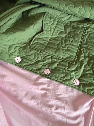 Abrigo Acolchado Gilda Damson Madder Verde
