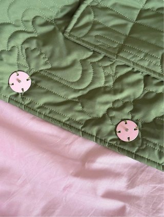 Abrigo Acolchado Gilda Damson Madder Verde