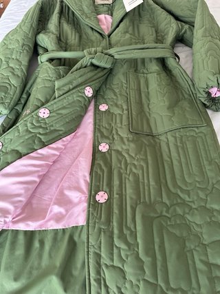 Abrigo Acolchado Gilda Damson Madder Verde