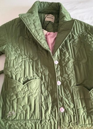 Abrigo Acolchado Gilda Damson Madder Verde