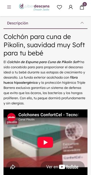 Colchón Cuna Soft Pikolin