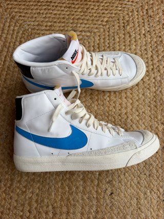 Zapatillas Nike Blazer Mid Blancas y Azules