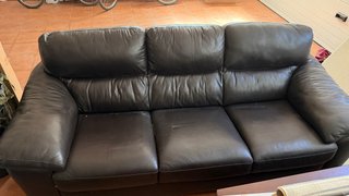 Sofá de Piel Natuzzi Editions marron
