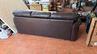 Sofá de Piel Natuzzi Editions marron