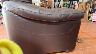 Sofá de Piel Natuzzi Editions marron