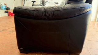 Sofá de Piel Natuzzi Editions marron