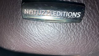 Sofá de Piel Natuzzi Editions marron