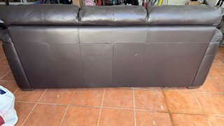 Sofá de Piel Natuzzi Editions marron
